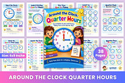 Around the Clock: Quarter Hours, a Stationery Template by Designmela01 (Thumbnail 1 of 6)