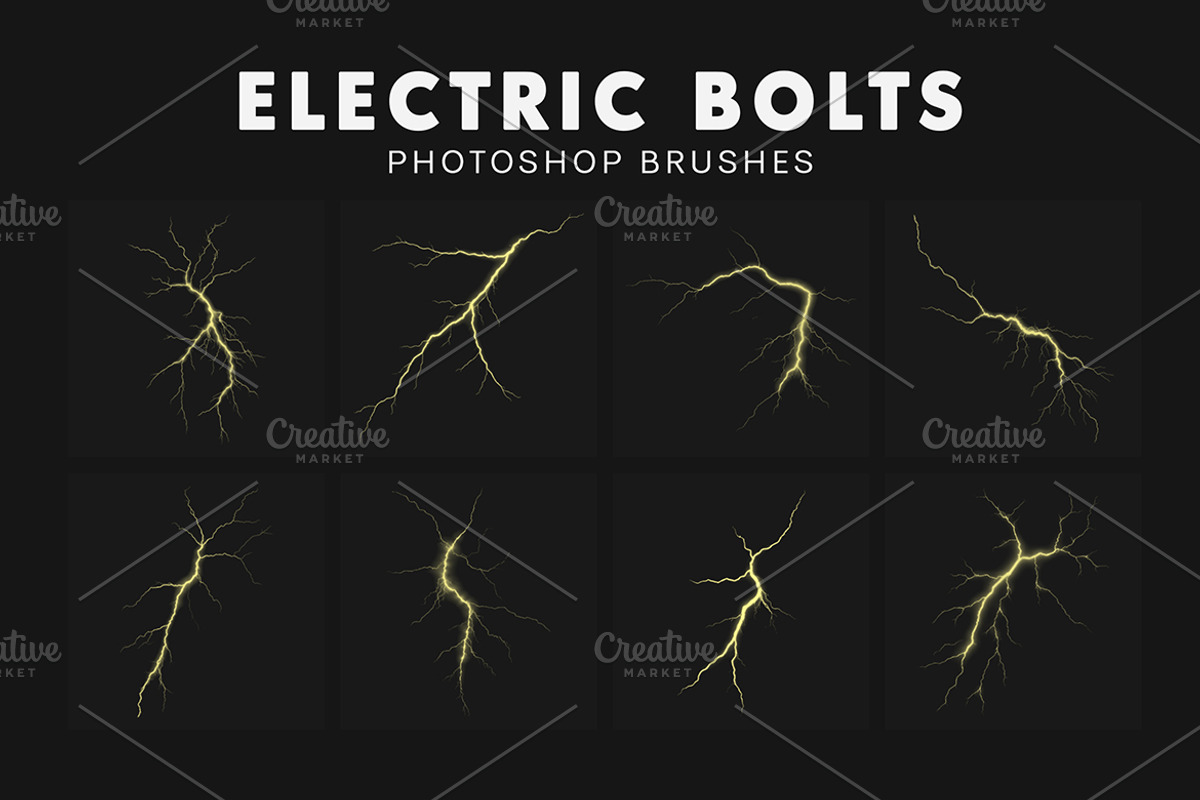 20 Electric Bolts Brushes, a Brush Add-On by AB-TheDesigner (Photo 3 of 4)