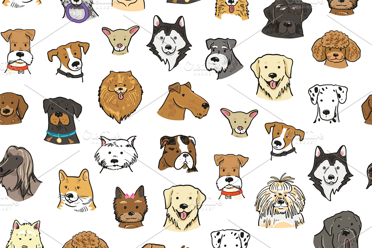 Dogs with Glasses, an Animal Illustration by GooseFrol (Photo 15 of 17)