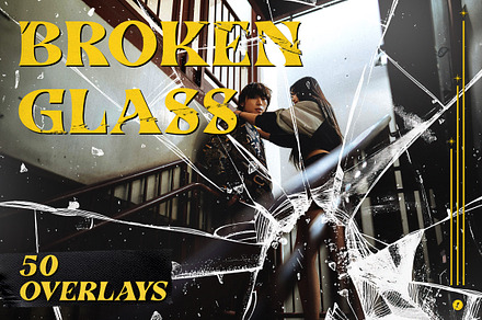 Broken Glass Photo Overlays