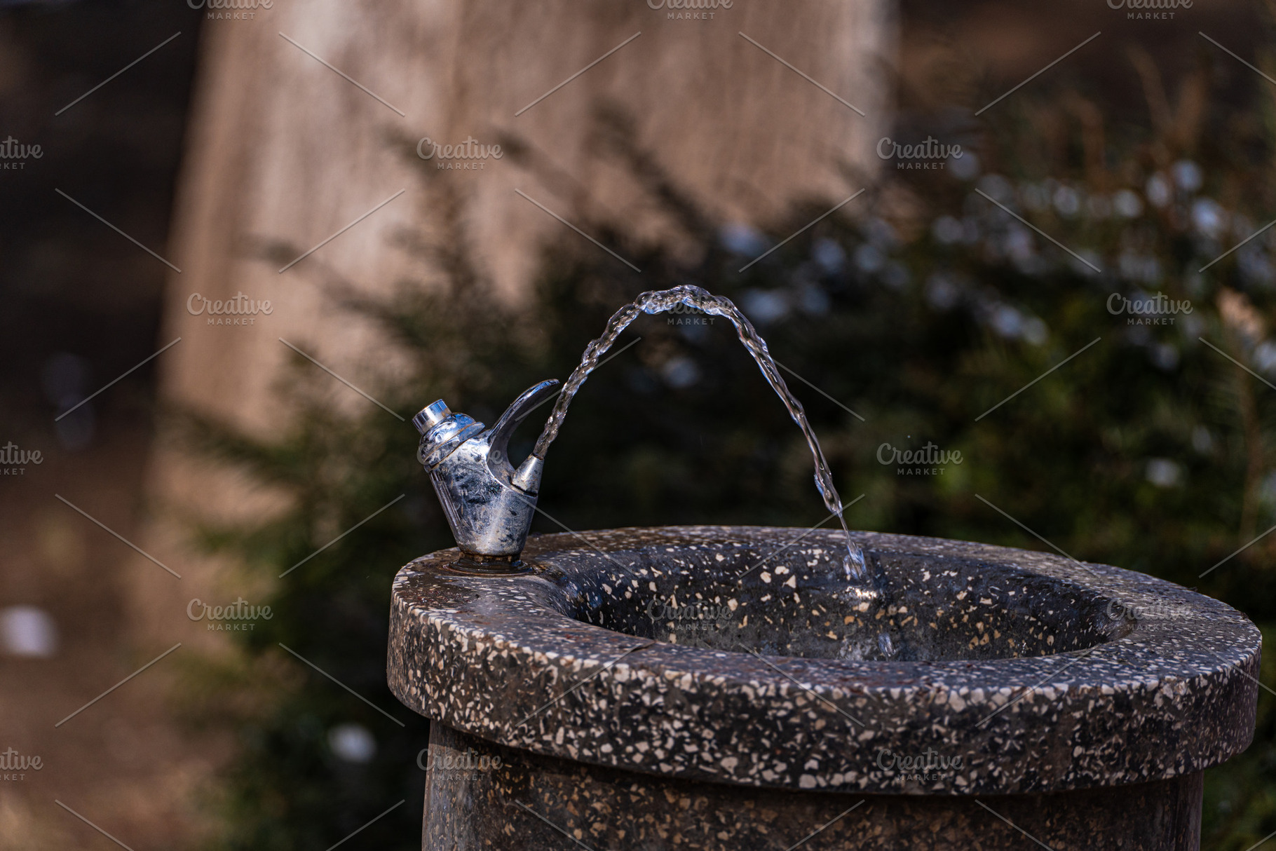 Drinking fountain in the city park, an Architecture Photo by Anna Bogush
