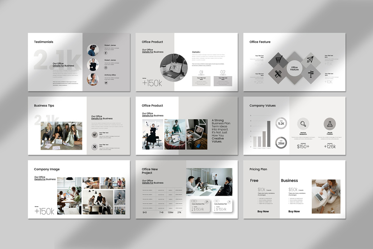 Por Office Presentation Template, a Presentation Template by Soraclod (Photo 6 of 9)