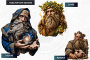 Baltic gods Pantheon clipart Set, a Person Illustration by ThatsDesignArt (Thumbnail 4 of 10)