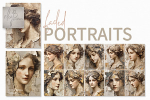 Faded Portraits, a Decorative Illustration by rileyBgraphics