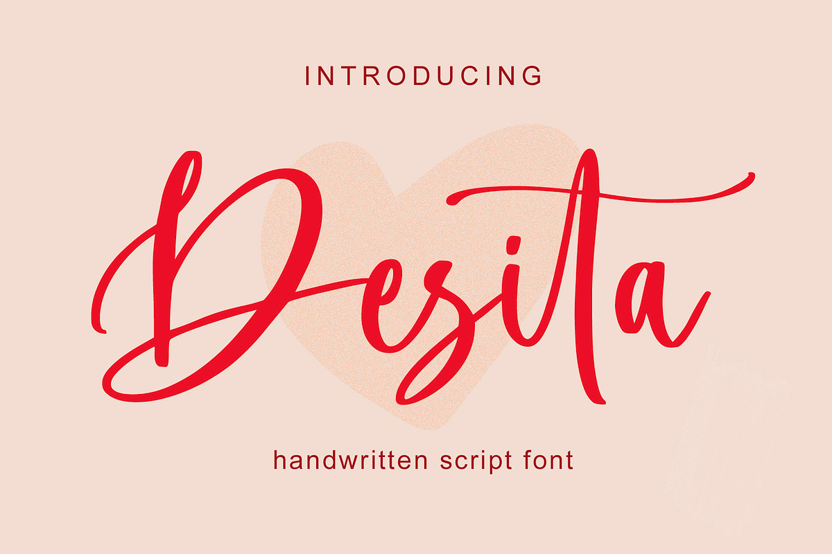 Desita - Handwritten Font, a Script Font by Yuby Creative (Photo 1 of 6)