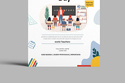 World Teachers Day, a Flyer Template by MightyDesign (Thumbnail 3 of 8)