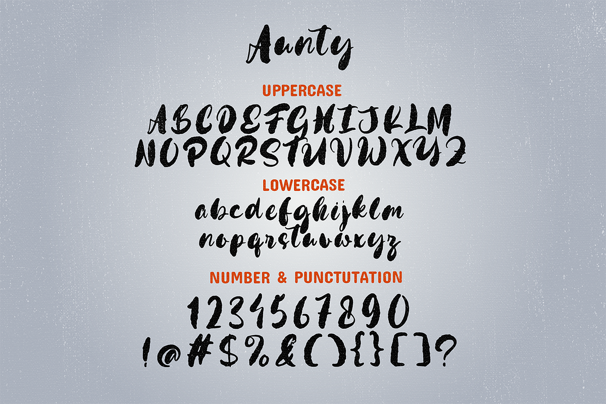 Aunthy - Vintage Handwritten, a Handwritten Font by Haps Space (Photo 8 of 10)