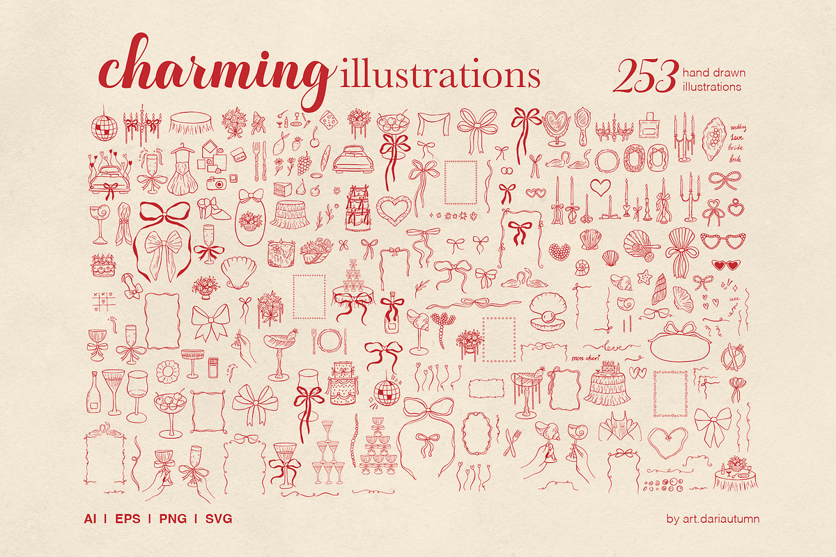 Hand Drawn Whimsical Big Bundle, a Seasonal Illustration by Art Dari Autumn (Photo 3 of 15)