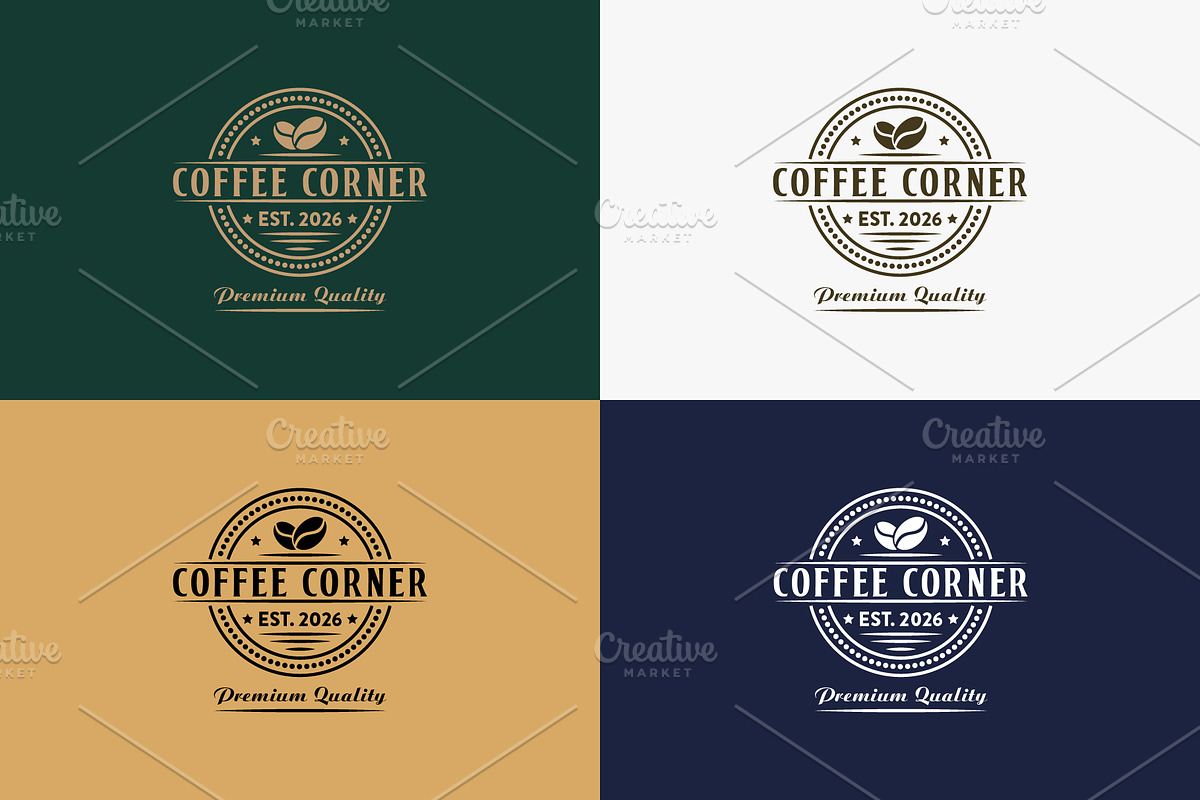 Coffee Corner Logo, a Food Illustration by Kaushal Jangid (Photo 4 of 4)