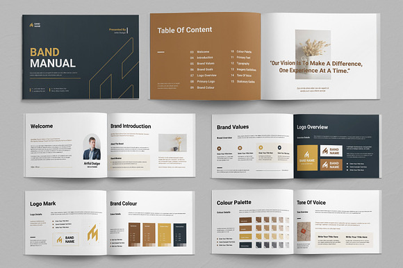 Professional Brand Manual Guidelines preview 6