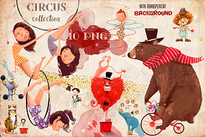 Circus Collection, an Animal Illustration by Eve Farb
