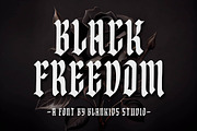 Black Freedom a Blackletter Font, a Blackletter Font by Blankids Studio (Thumbnail 1 of 9)