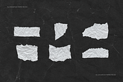 36 White Ripped Crumpled Old Papers, a Texture Graphic by Ksuview (Thumbnail 8 of 9)