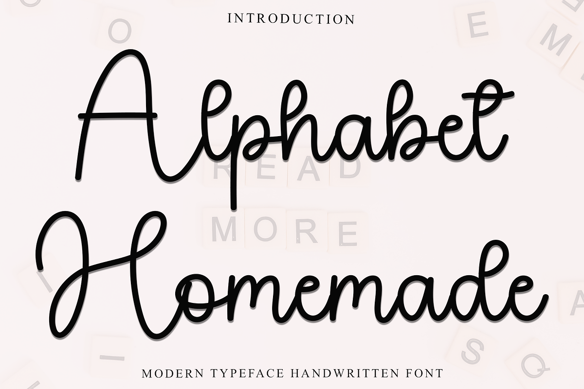 Alphabet Homemade, a Script Font by FreshTypeINK (Photo 2 of 8)