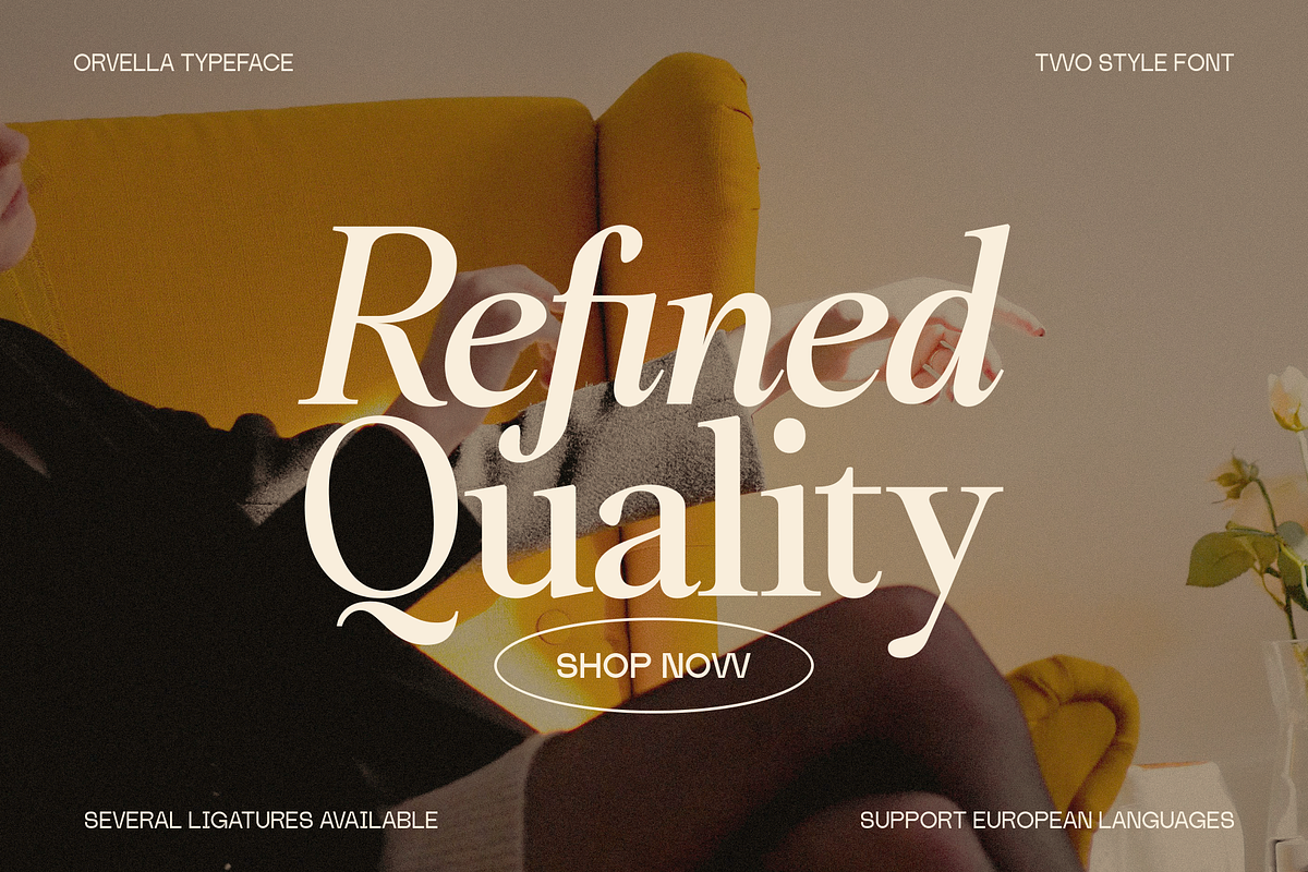 Orvella Font, a Serif Font by Marvadesign (Photo 5 of 12)