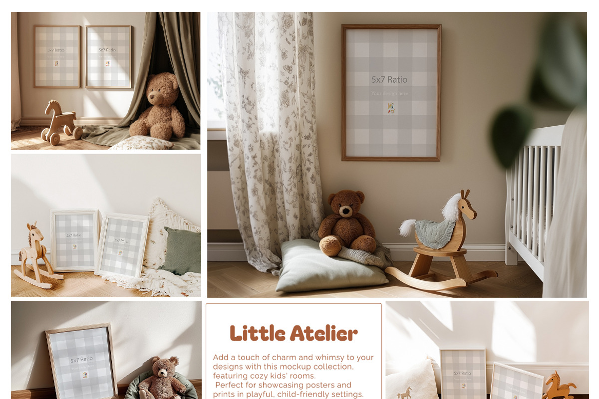 Little Atelier – Kids Frame Mockups, an Apparel Mockup by NikiArts (Photo 3 of 12)
