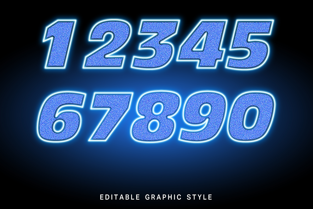 Neon Glitter Glow Text Effect preview 2