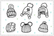 Winter Clothes sketch set, an Illustration by Hala (Thumbnail 3 of 3)