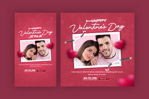 Happy Valentine's Day Instagram Kit, a Social Media Template by Saman Osama