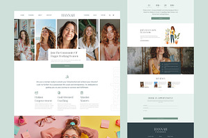 Hannah – Lifestyle Coach HTML CSS, a HTML Template by TemplatesJungle