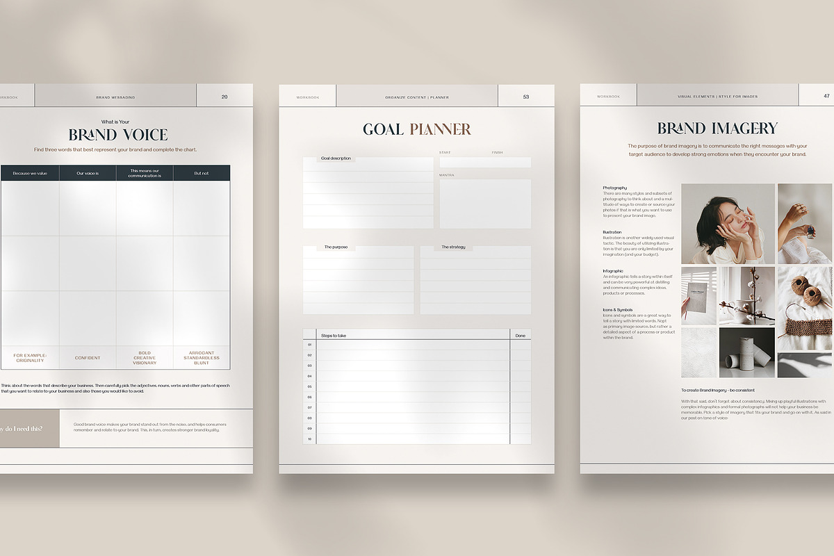 Brand Creator Workbook, a Brochure Template by Imagination Area (Photo 9 of 10)