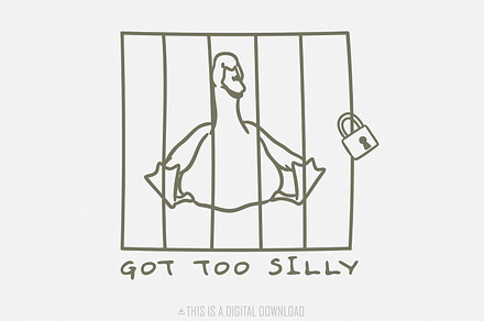 Got Too Silly PNG, Silly Goose PNG,, an Illustration by SharpMarketplace