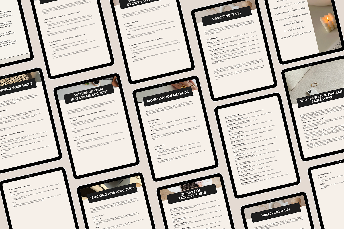 MRR Faceless Digital Marketing Ebook, a Magazine Template by Design By Hira (Photo 3 of 11)