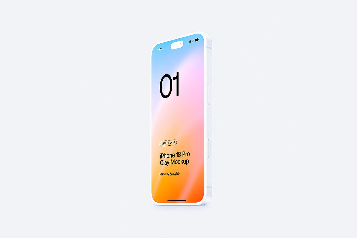 iPhone 18 Pro Clay - 24 Mockups, an iPhone Mockup by Asylab (Photo 37 of 54)