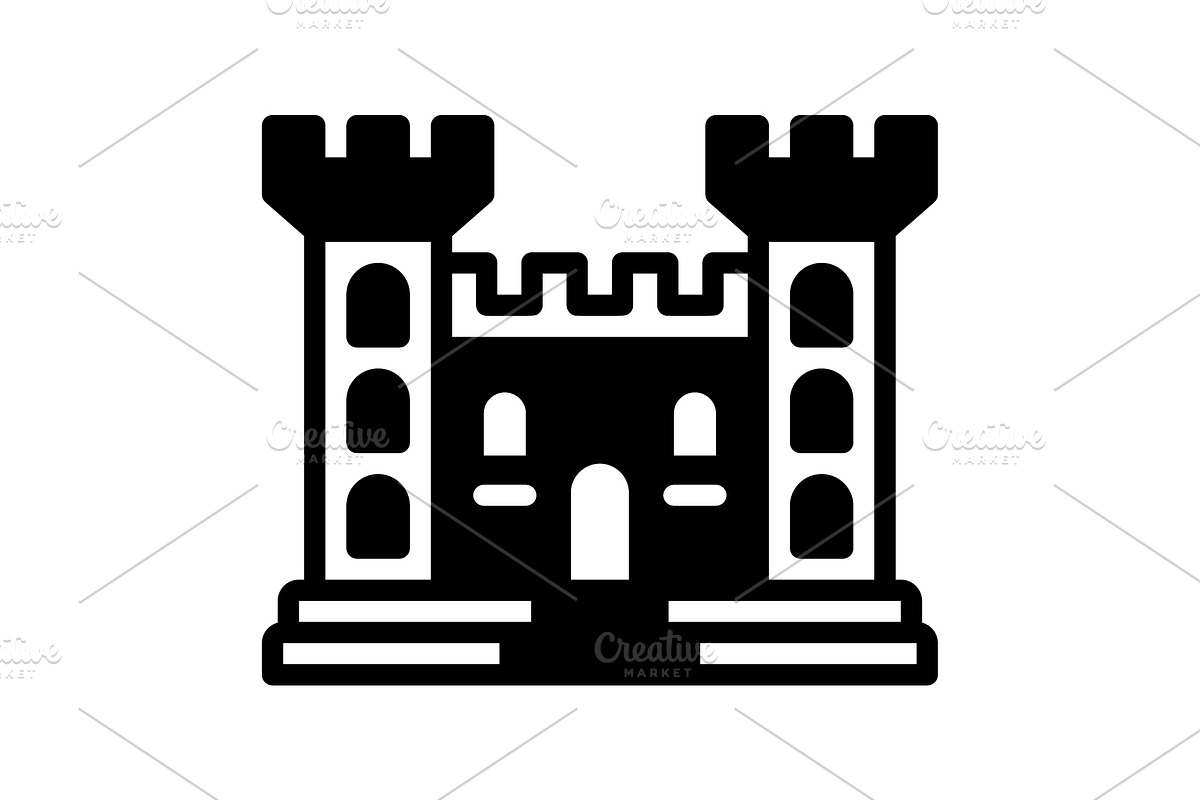 Castle london solid icon, a Solid Icon by Creative priyanka