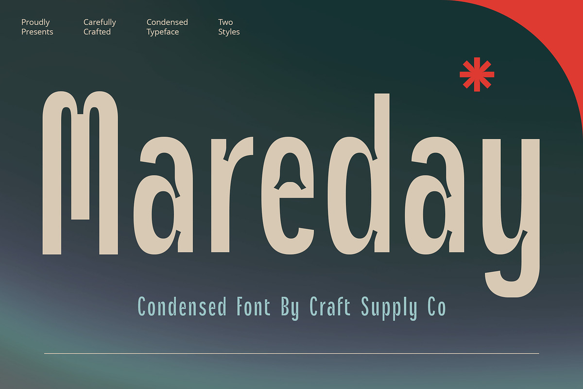 Mareday – Inktrap Font, a Sans Serif Font by Craft Supply Co. (Photo 1 of 8)