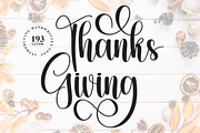 Thanks Giving | Script Font, a Handwritten Font by Scratchones (Thumbnail 1 of 9)