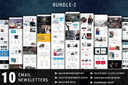 10 Email Newsletters Bundle 2, an Email Template by FourDinos (Thumbnail 1 of 4)