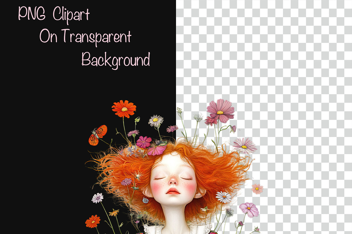 Whimsical Spring Clipart Bundle, a Person Illustration by Fusion Dream (Photo 8 of 10)