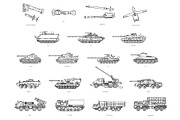 Military Transport Icons, an Object Illustration by Tettygreen (Thumbnail 1 of 3)