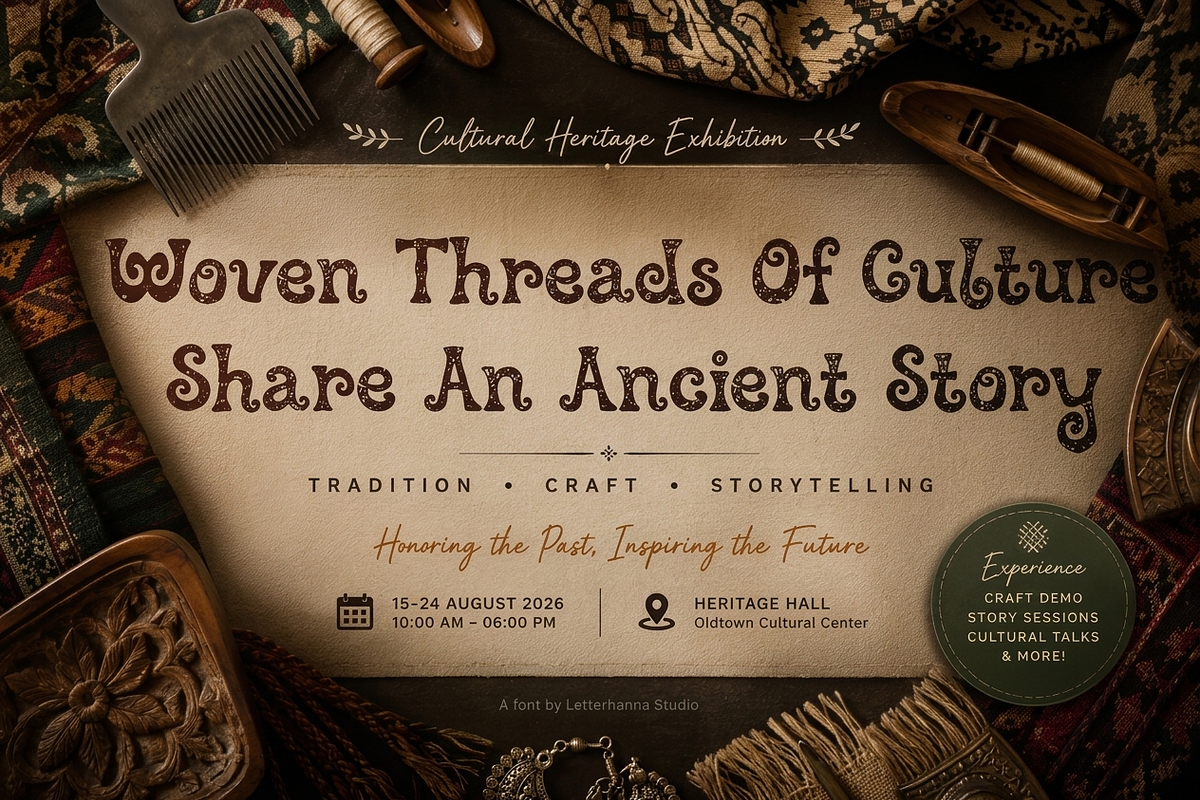 Paduloki : Ethnic Swirly Font, a Handwritten Font by Letterhanna Studio (Photo 5 of 9)