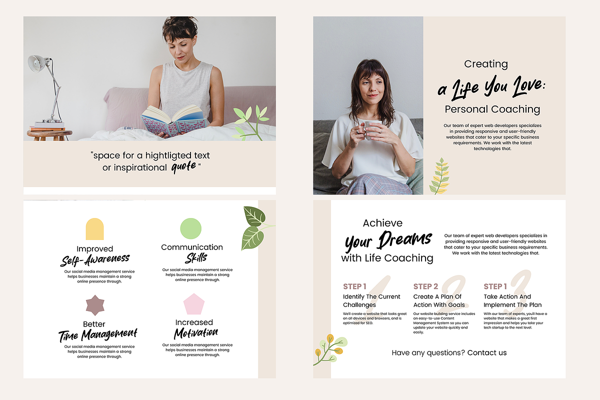 Wellness Coaching Workbook for Canva, a Print Template by DeLaGranSiete (Photo 7 of 10)