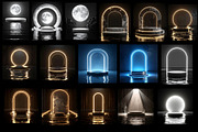 Black Water Podium Digital Backdrops, a Background Graphic by Chipshpow Graphics (Thumbnail 10 of 10)