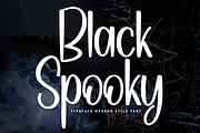 Black Spooky | Script Font, a Script Font by Scratchones (Thumbnail 1 of 8)