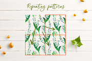 Lily of the Valley Crayons  Seamless, a Pattern Graphic by Lucyinyourheart (Thumbnail 7 of 10)