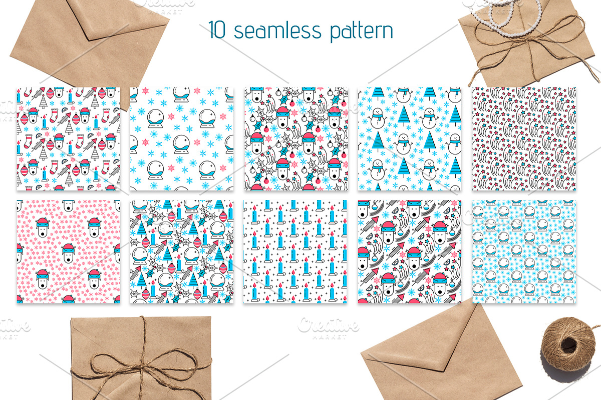 Christmas Icons & Seamless Patterns, an Outline Icon by Iryna Danyliuk (Photo 2 of 4)