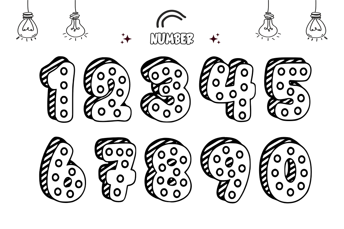 Octopus Sketch - Quirky Font, a Sans Serif Font by KiddoGlyphs Studio (Photo 5 of 5)
