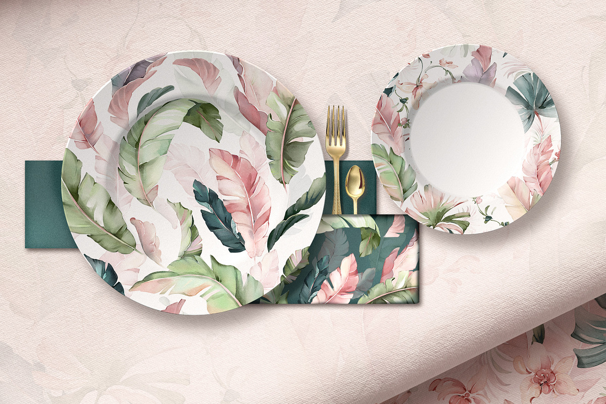Exotic, Watercolor Tropical Patterns, a Pattern Graphic by Lisima (Photo 10 of 12)