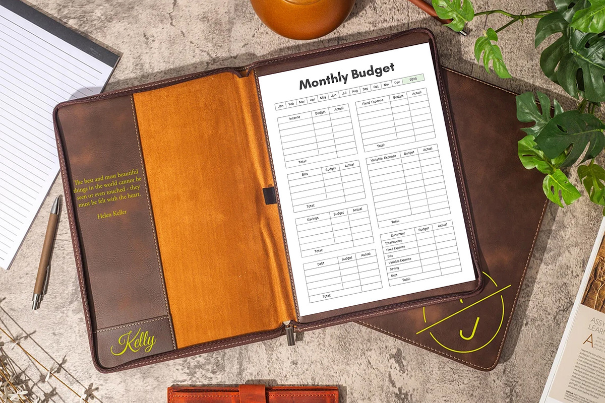 Canva Budget Planner, a Stationery Template by DesignDevisers (Photo 2 of 10)