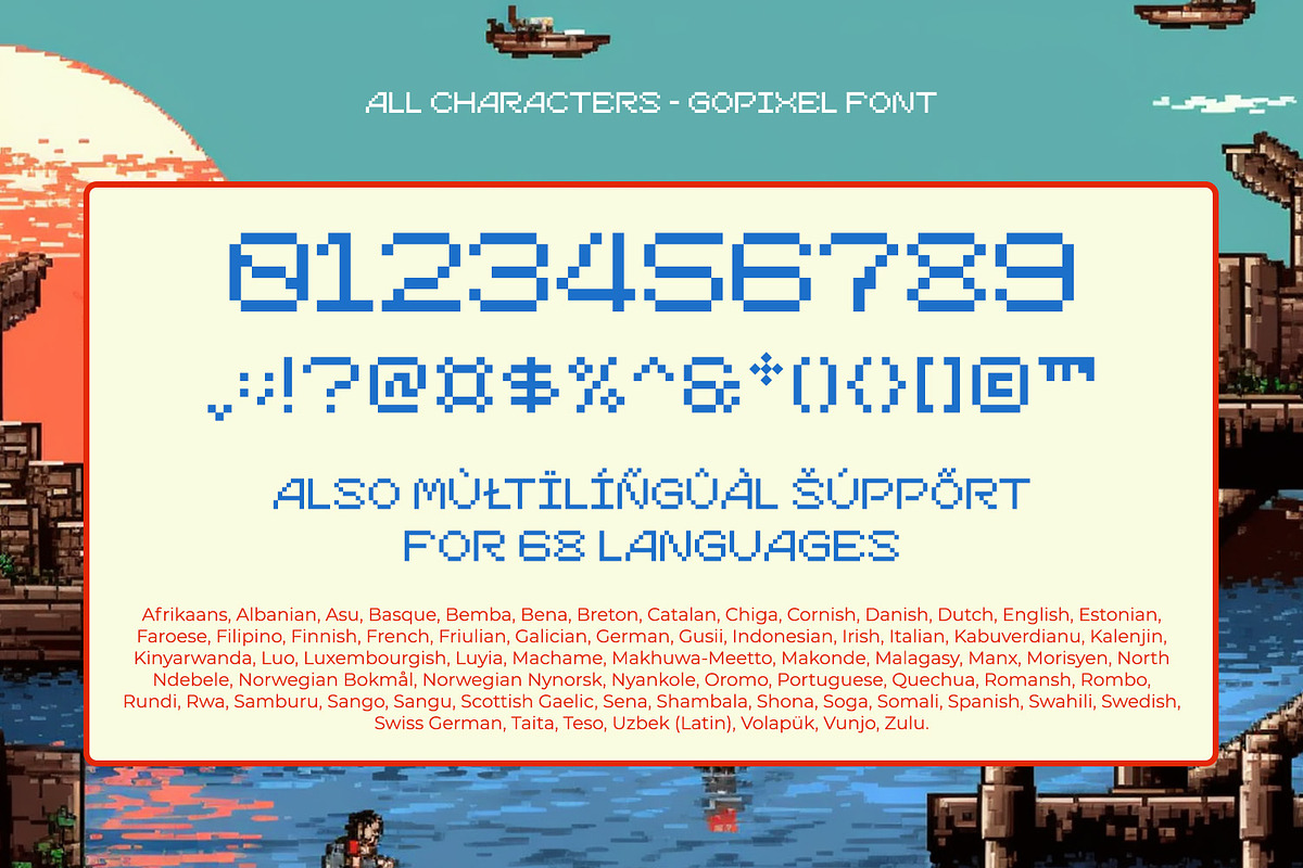 Go Pixel, a Symbol Font by Ditatype (Photo 10 of 10)