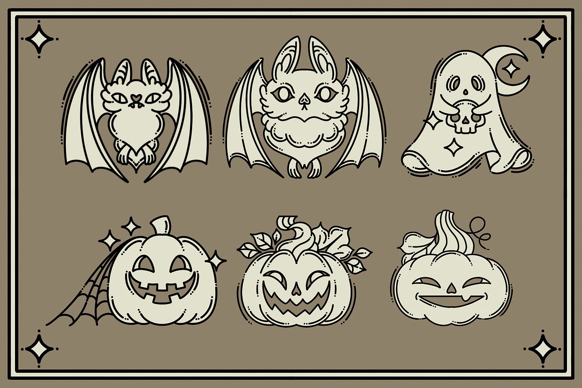 Halloween set, an Object Illustration by heyXeni (Photo 4 of 12)
