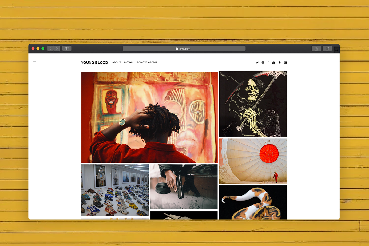 Young Blood Tumblr Theme, a Websites & App Template by Stash (Photo 4 of 5)
