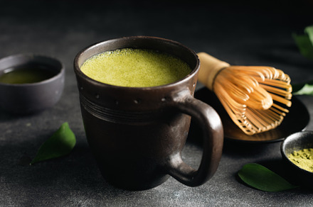 Green tea Matcha in cup, a Food & Drink Photo by The baking man