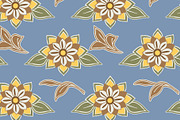 Blue Floral Print Seamless Repeat, a Pattern Graphic by Sharon Schwalbe (Thumbnail 4 of 4)