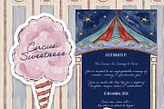 Vintage Watercolor Circus Clipart, an Object Illustration by Teresa Art Store (Thumbnail 6 of 9)