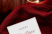 Square X-mas Greeting Card Mockup, an Advertising Mockup by Serenefeeling (Thumbnail 3 of 7)